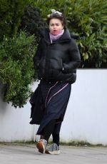 HELENA BONHAM CARTER Out and About in London 02/18/2021