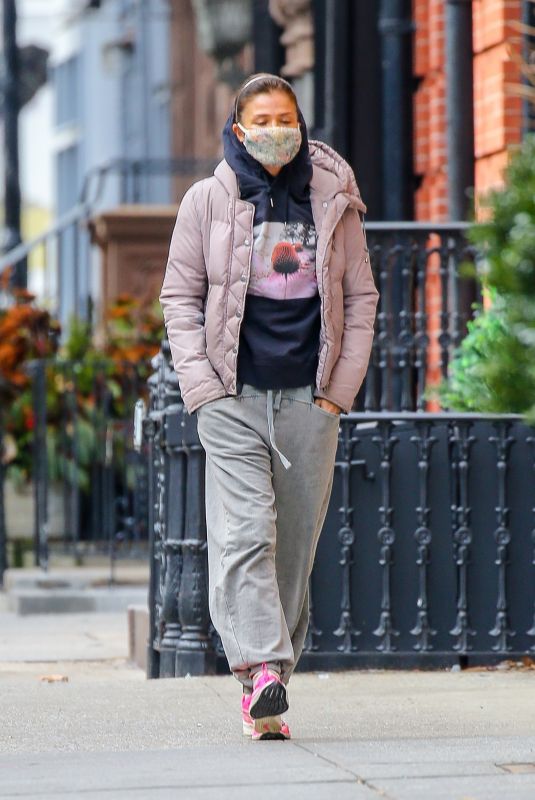 HELENA CHRISTENSEN Heading to a Gym in New York 02/26/2021