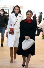 HILARY DUFF and SUTTON FOSTER on the Set of Younger in New York 02/08/2021