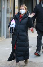 HILARY DUFF and SUTTON FOSTER on the Set of Younger in New York 02/08/2021