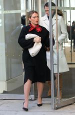 HILARY DUFF and SUTTON FOSTER on the Set of Younger in New York 02/08/2021