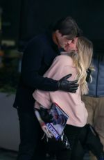 HILARY DUFF Kissing on the Set of Younger in New York 02/12/2021