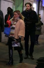 HILARY DUFF Kissing on the Set of Younger in New York 02/12/2021