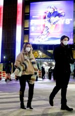 HILARY DUFF on the Set of Younger in New York 02/11/2021