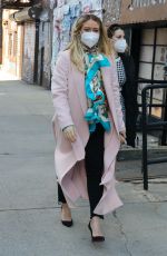 HILARY DUFF on the Set of Younger in New York 02/12/2021