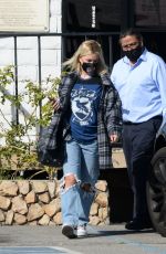 HOLLY MADISON at a Car Repair Shop in Los Angeles 02/26/2021