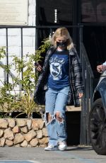 HOLLY MADISON at a Car Repair Shop in Los Angeles 02/26/2021