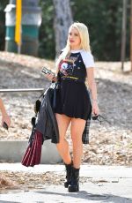 HOLLY MADISON Out Hiking in Griffith Park 02/18/2021
