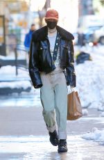 HUNTER SCHAFER Arrives at Her Hotel in New York 02/04/2021