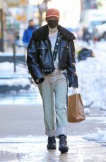 HUNTER SCHAFER Arrives at Her Hotel in New York 02/04/2021