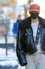 HUNTER SCHAFER Arrives at Her Hotel in New York 02/04/2021