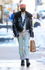 HUNTER SCHAFER Arrives at Her Hotel in New York 02/04/2021