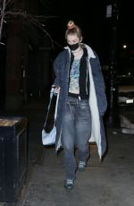 HUNTER SCHAFER Arrives at Mercer Hotel in New York 02/10/2021