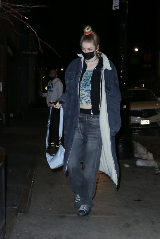 HUNTER SCHAFER Arrives at Mercer Hotel in New York 02/10/2021