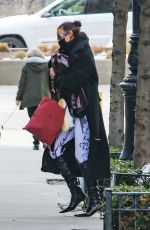 IRINA SHAYK Arrives at Her Apartment in New York 02/17/2021