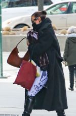 IRINA SHAYK Arrives at Her Apartment in New York 02/17/2021