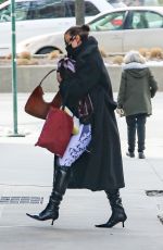 IRINA SHAYK Arrives at Her Apartment in New York 02/17/2021