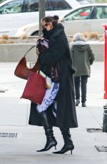 IRINA SHAYK Arrives at Her Apartment in New York 02/17/2021