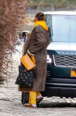 IRINA SHAYK Getting a Ride with Vito Schnabel in New York 02/26/2021