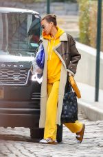 IRINA SHAYK Getting a Ride with Vito Schnabel in New York 02/26/2021