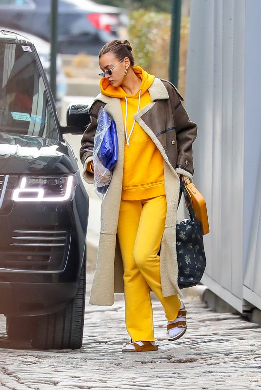 IRINA SHAYK Getting a Ride with Vito Schnabel in New York 02/26/2021