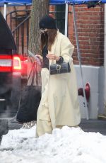 IRINA SHAYK Leaves Her Apartment in New York 02/19/2021