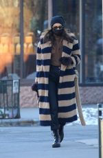 IRINA SHAYK Out and About in New York 02/08/2021