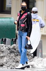 IRINA SHAYK Out in New York 02/16/2021