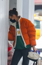 IRINA SHAYK Out Shopping in New York 02/11/2021