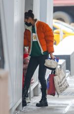 IRINA SHAYK Out Shopping in New York 02/11/2021