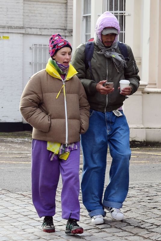 IRIS LAW and Jyrrel Roberts Out in London 02/12/2021