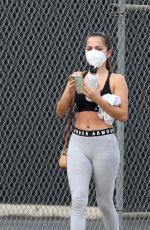 ISABELA MERCED in Tights Leaves a Gym in Los Angeles 02/09/2021