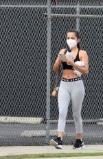 ISABELA MERCED in Tights Leaves a Gym in Los Angeles 02/09/2021