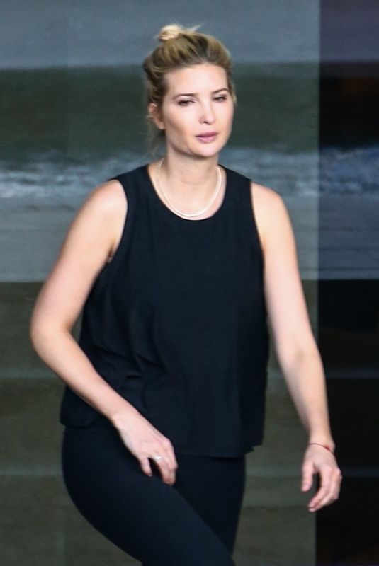 IVANKA TRUMP at a Pool in Miami 02/11/2021