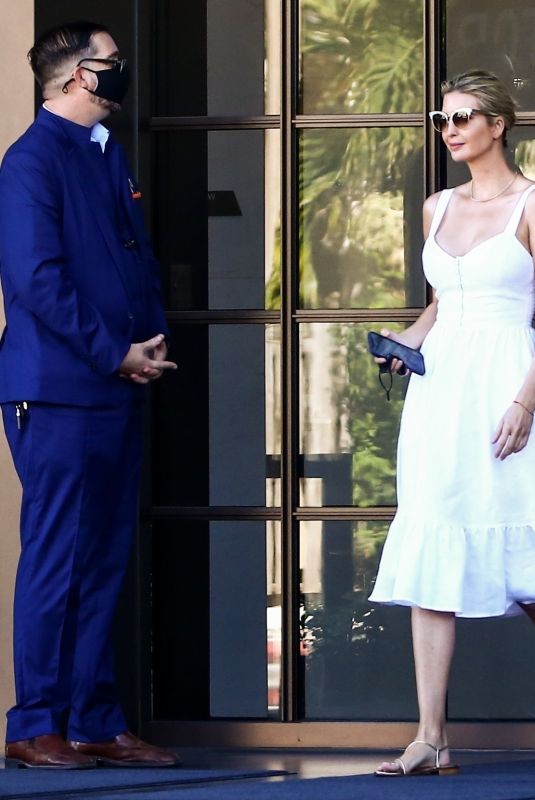 IVANKA TRUMP Leaves Her Property on Bald Harbor Island in Miami Beach 02/11/2021