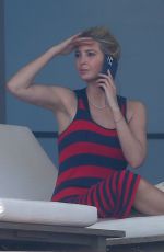 IVANKA TRUMP on Her Balcony in Miami 02/08/2021