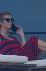 IVANKA TRUMP on Her Balcony in Miami 02/08/2021