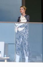 IVANKA TRUMP on the Balcony of Her Apartment in Miami 02/12/2021