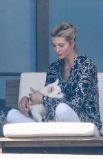 IVANKA TRUMP on the Balcony of Her Apartment in Miami 02/12/2021