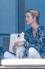 IVANKA TRUMP on the Balcony of Her Apartment in Miami 02/12/2021