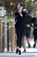 IVANKA TRUMP Out Joggiing with Her Dog in Miami 02/03/2021