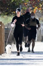 IVANKA TRUMP Out Joggiing with Her Dog in Miami 02/03/2021