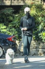 JAMIE LEE CURTIS Out with Her Dog in Santa Monica 02/07/2021