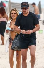 JEAN WATTS in Bikini on the Beach in Miami 02/24/2021