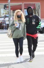 JENA FRUMES and Jason Derulo at iHop in Los Angeles 02/15/2021