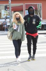 JENA FRUMES and Jason Derulo at iHop in Los Angeles 02/15/2021