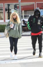 JENA FRUMES and Jason Derulo at iHop in Los Angeles 02/15/2021
