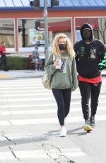 JENA FRUMES and Jason Derulo at iHop in Los Angeles 02/15/2021