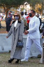 JENNIFER LOPEZ and Alex Rodriguez Arrives at Super Bowl LV in Tampa 02/07/2021