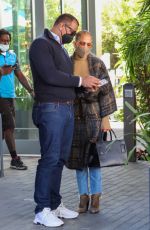 JENNIFER LOPEZ and Alex Rodriguez Out for Lunch in Coral Gables 02/03/2021